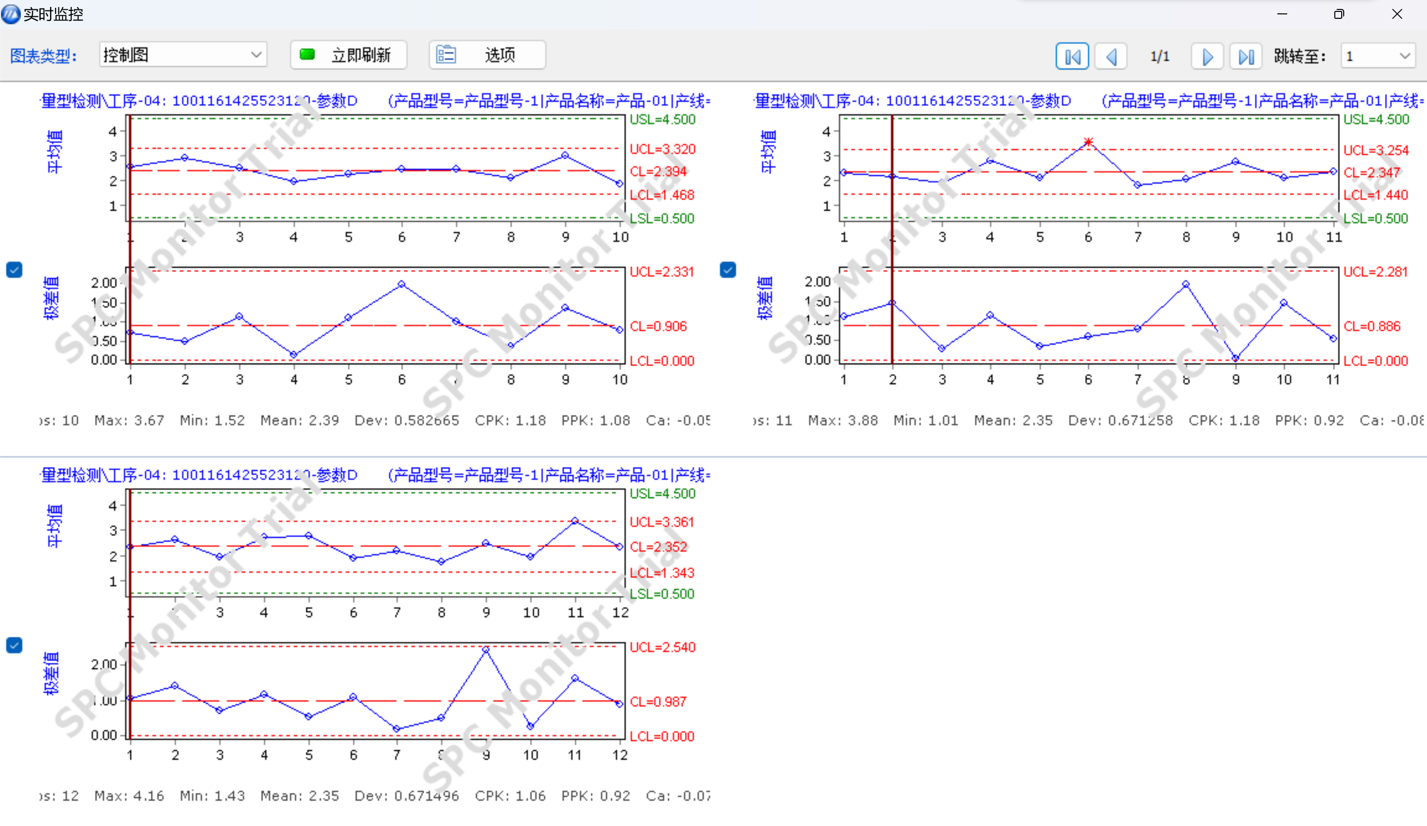 太友SPC系统控制图实时监控