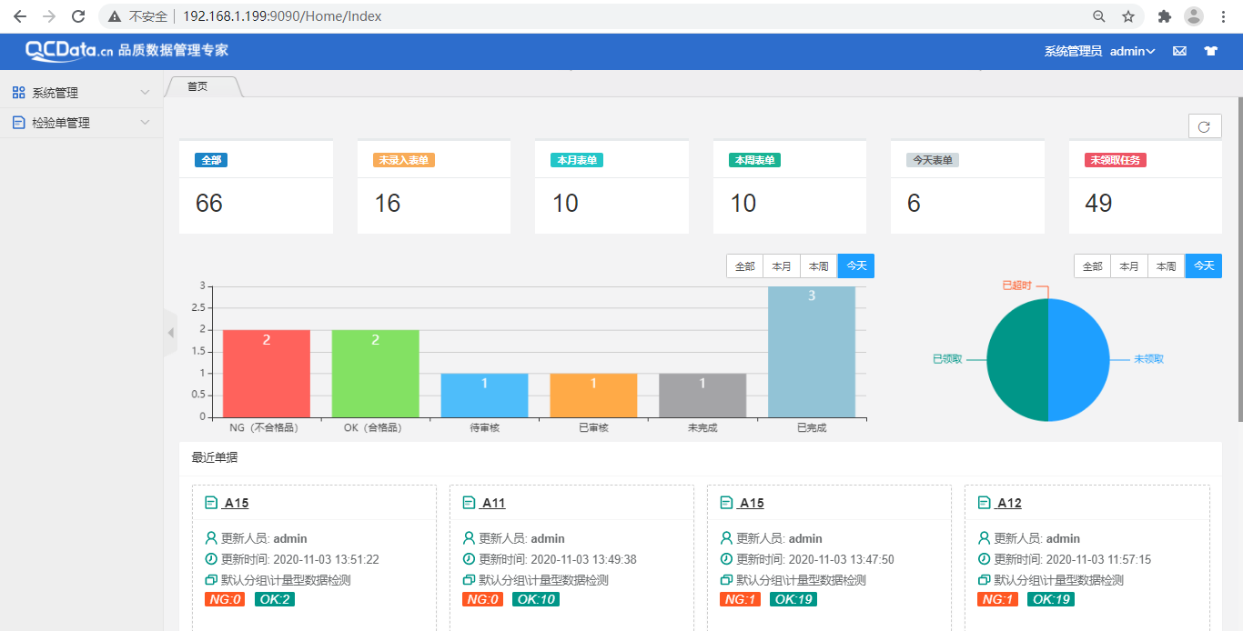 太友QMS系统质量看板